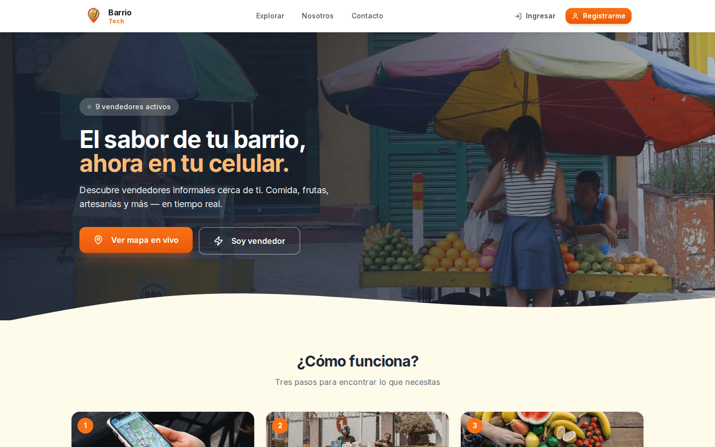 BarrioTech — GPS Vendedores Ambulantes